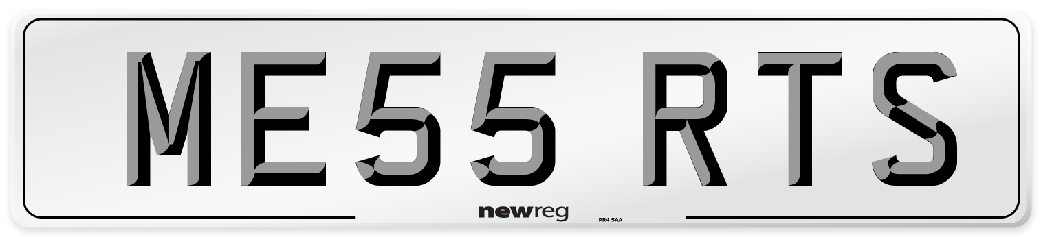 ME55 RTS Number Plate from New Reg